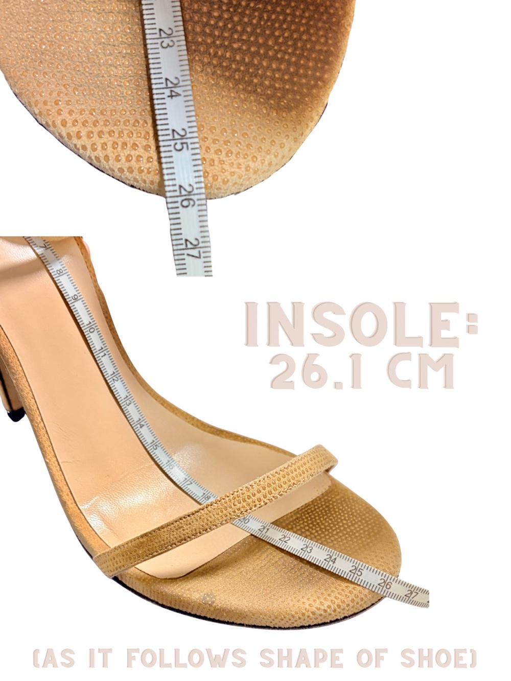 Pan Goosebump Napa Nudist Ankle-Strap Stiletto Sandals - Picture 11 of 16